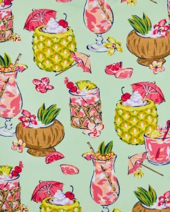 Short Sleeve Top & Cropped Pants Set in Paradise Punch