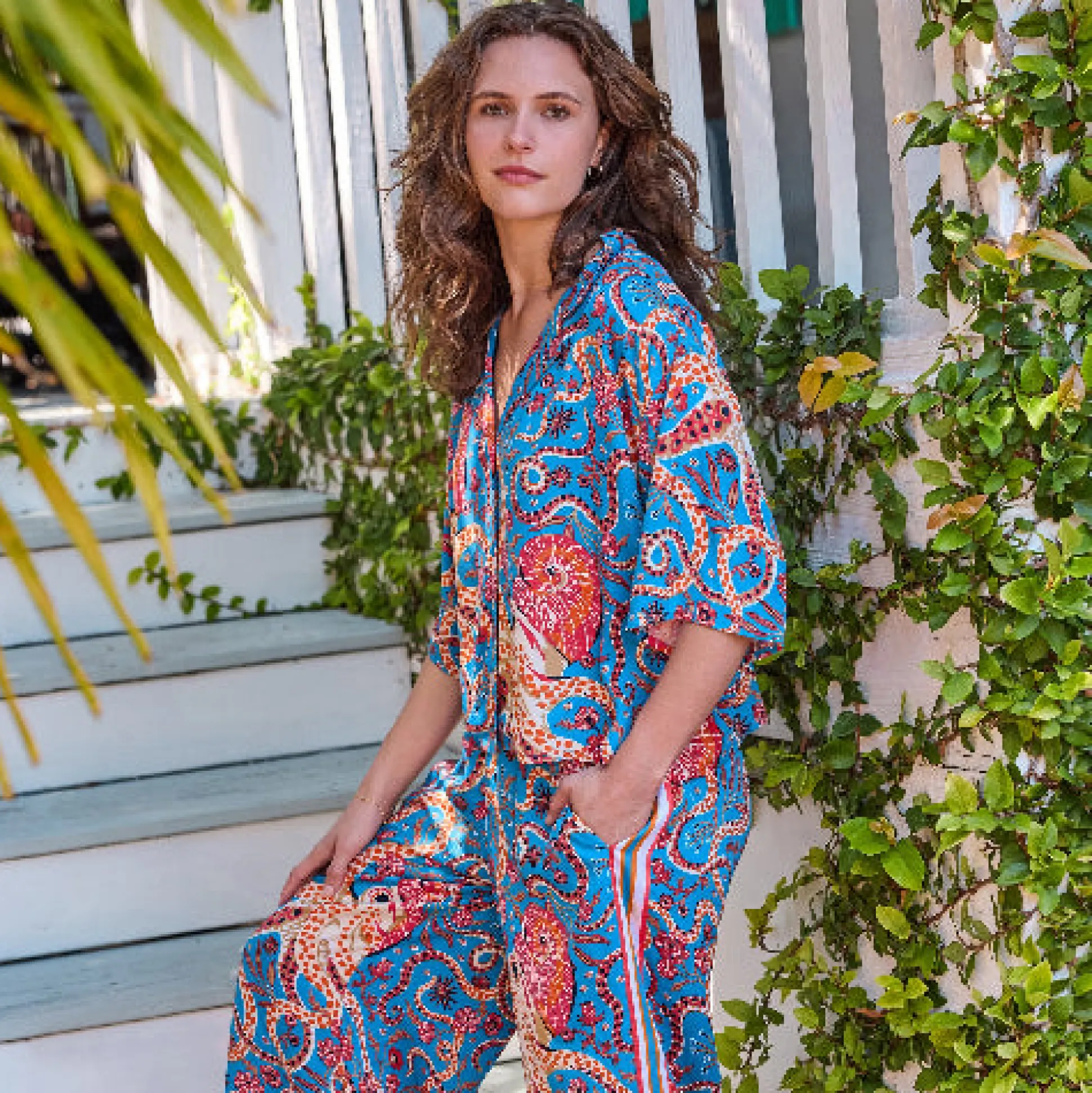 Tall Eco Satin Wildest Dreams Set in Octopus Isle