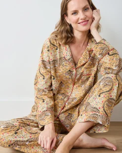 Tall Lightweight Flannel Long PJ Set in Bagheera