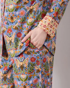 Tall Long PJ Set in Bee Tapestry