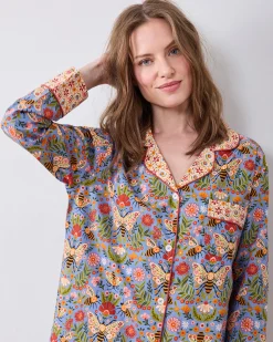Tall Long PJ Set in Bee Tapestry