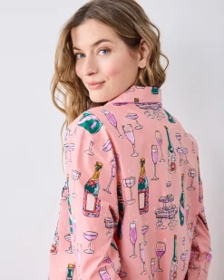 Tall Long PJ Set in Champagne Tower