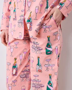 Tall Long PJ Set in Champagne Tower