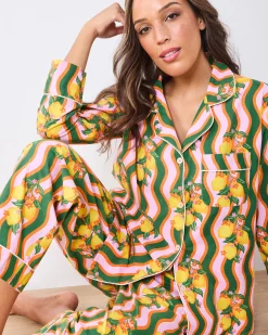 Tall Long PJ Set in Lemon Twist