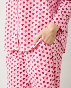Tall Long PJ Set in Mini Candy Hearts
