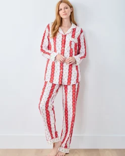 Tall Long PJ Set in Sweetheart Stripes