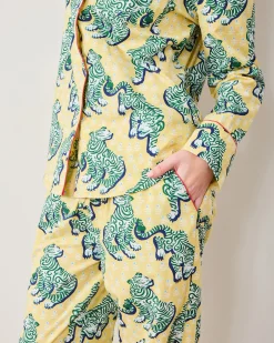 Tall Long PJ Set in Tiger Queen
