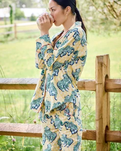 Tall Long PJ Set in Tiger Queen