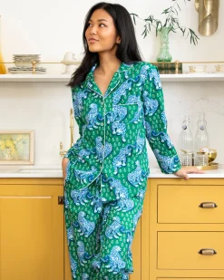 Tall Long PJ Set in Tiger Queen