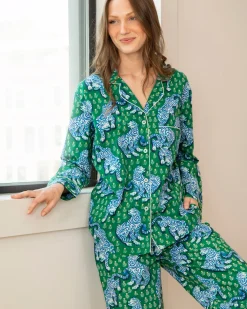 Tall Long PJ Set in Tiger Queen