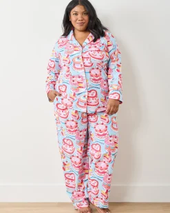 Tall Long PJ Set in Vintage Cakes