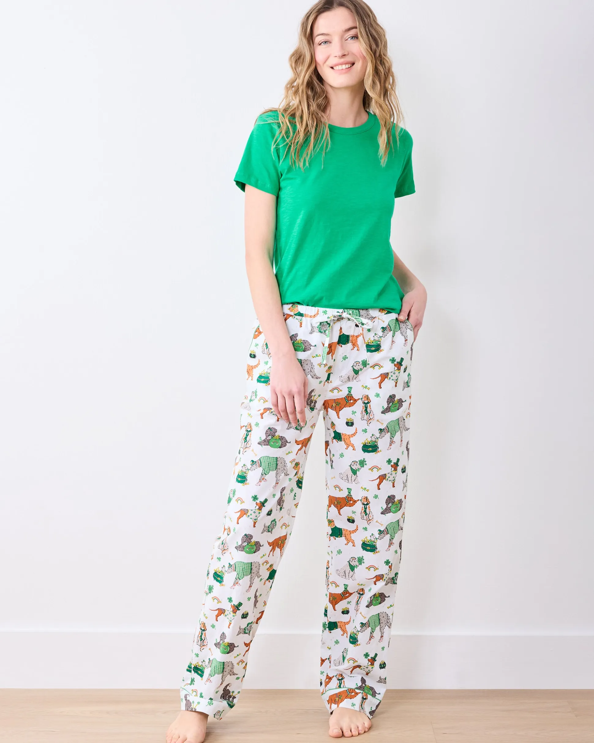 Tall PJ Pants in Lucky Paws