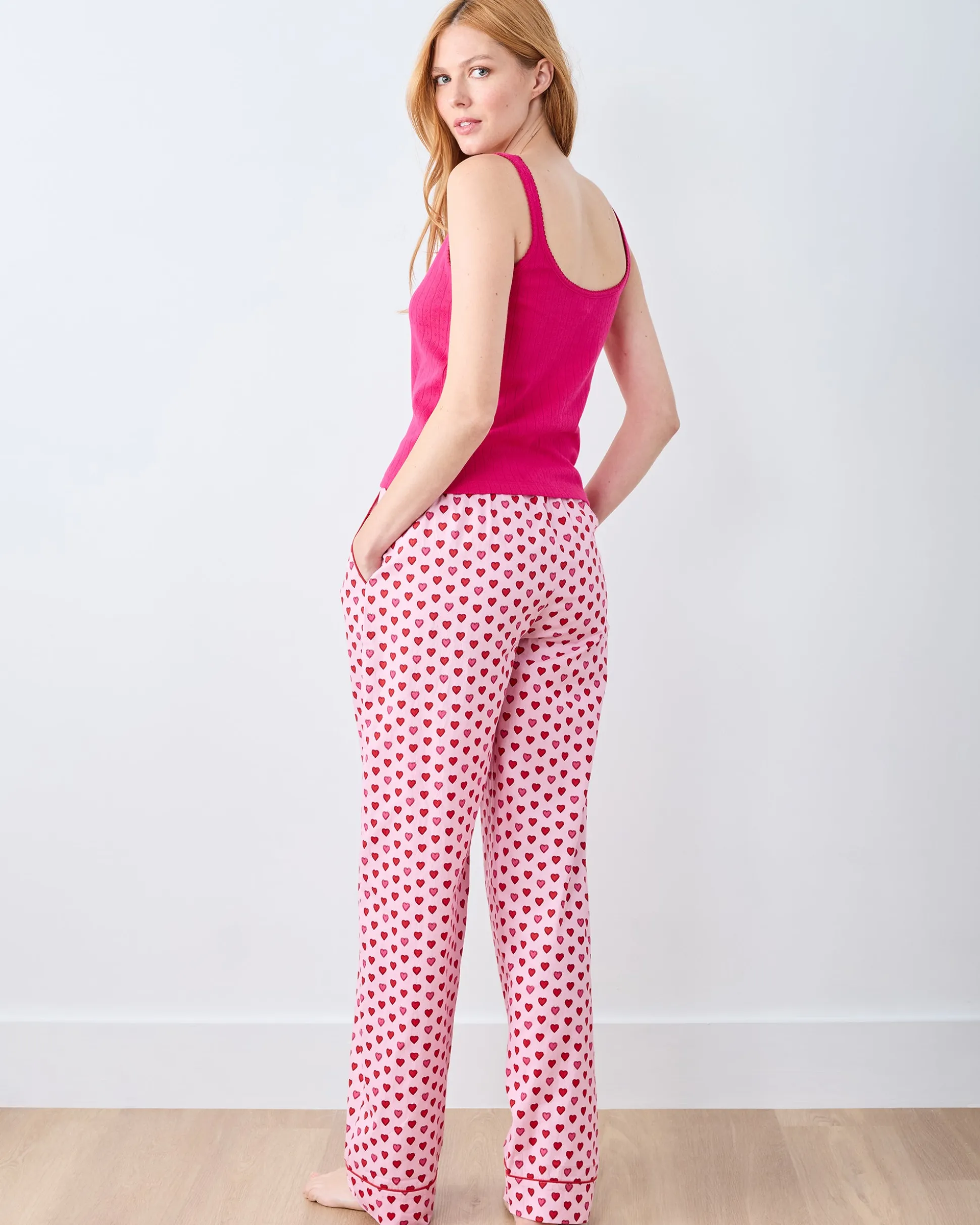 Tall PJ Pants in Mini Candy Hearts