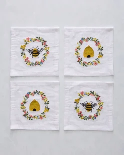 Tea Towels & Cocktail Napkins Bundle in Sweet Bee