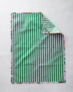 Tea Towels & Cocktail Napkins Bundle in Green Thumb