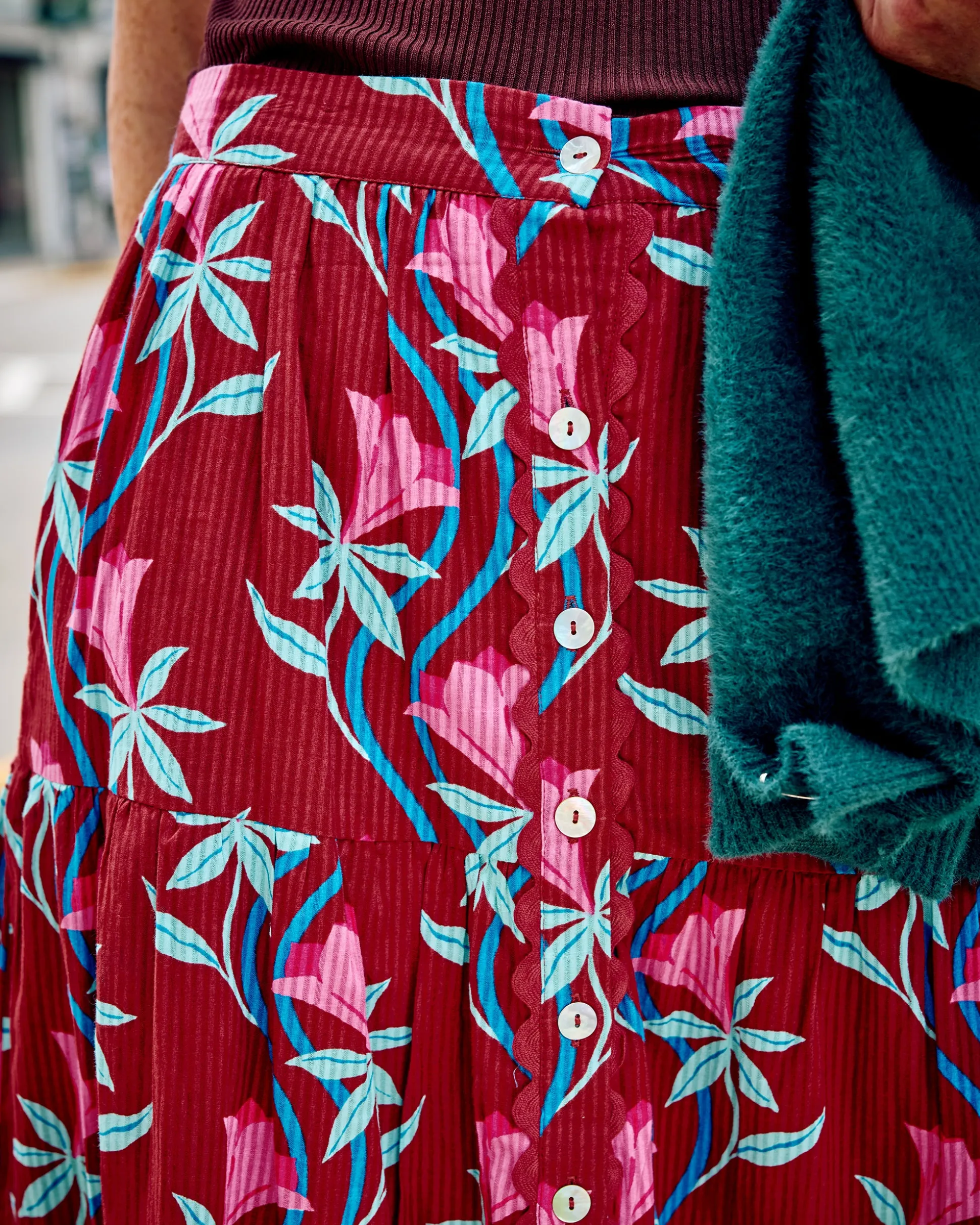 Tessa Skirt in Moonflower Vine