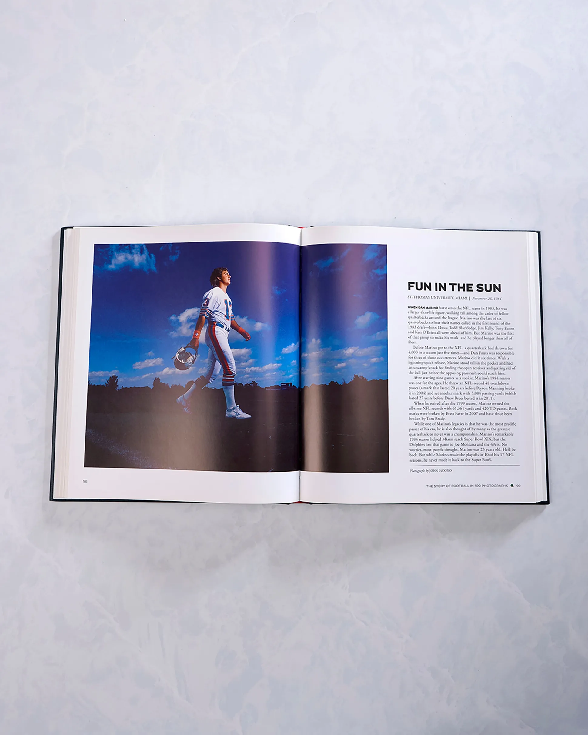 The Story of Football in 100 Photographs By Sports Illustrated in Navy Blue