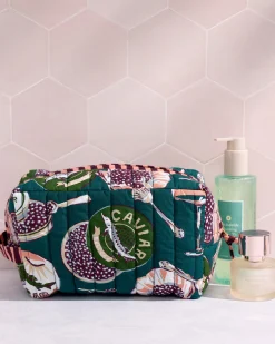 Traveler Tote & Quilted Pouch Bundle in Champagne & Caviar